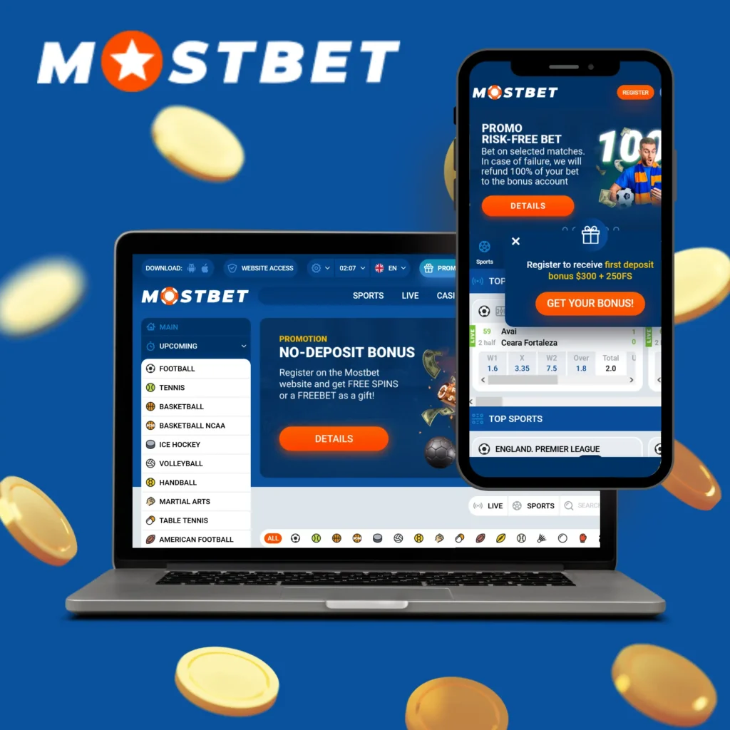 Version mobile du site Mostbet